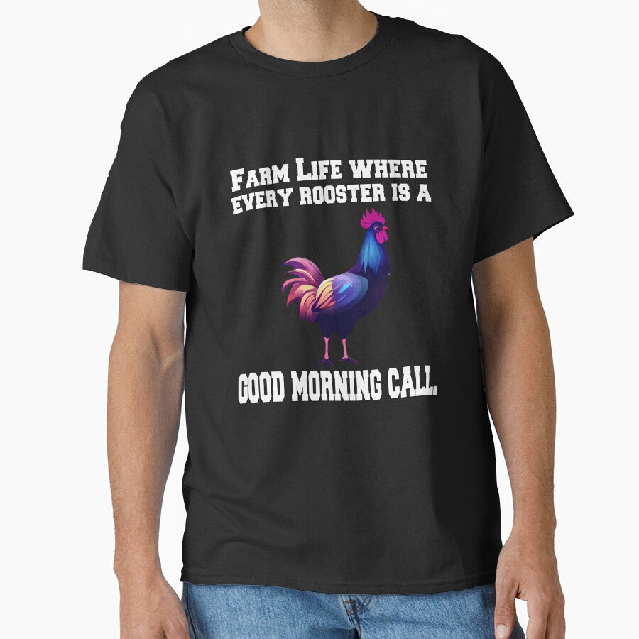 Funny Chicken Farmer Humor Farm Life Where Every - Adult & Kids T-Shirts, Sweatshirts & Hoodies apparel design preview 1