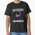 Funny Chicken Farmer Humor Farm Life Where Every - Adult & Kids T-Shirts, Sweatshirts & Hoodies apparel design preview 1