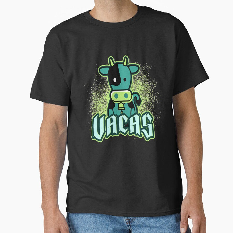 Vacas Kawaii Blue by Coder-T - Adult & Kids T-Shirts, Sweatshirts & Hoodies apparel design preview 1
