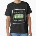 Press the start button (frame) Retro gaming - Adult & Kids T-Shirts, Sweatshirts & Hoodies apparel design preview 1