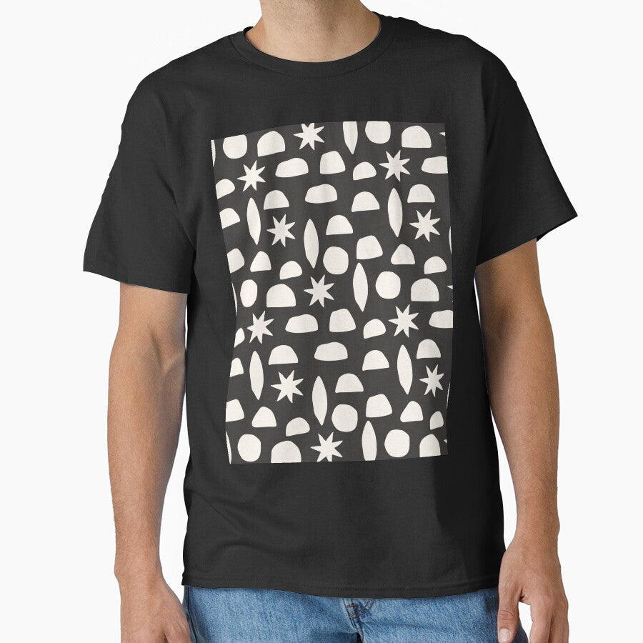 BOHO HENRI MATISSE CHARCOAL BLACK by blomastudios - Adult & Kids T-Shirts, Sweatshirts & Hoodies apparel design preview 1