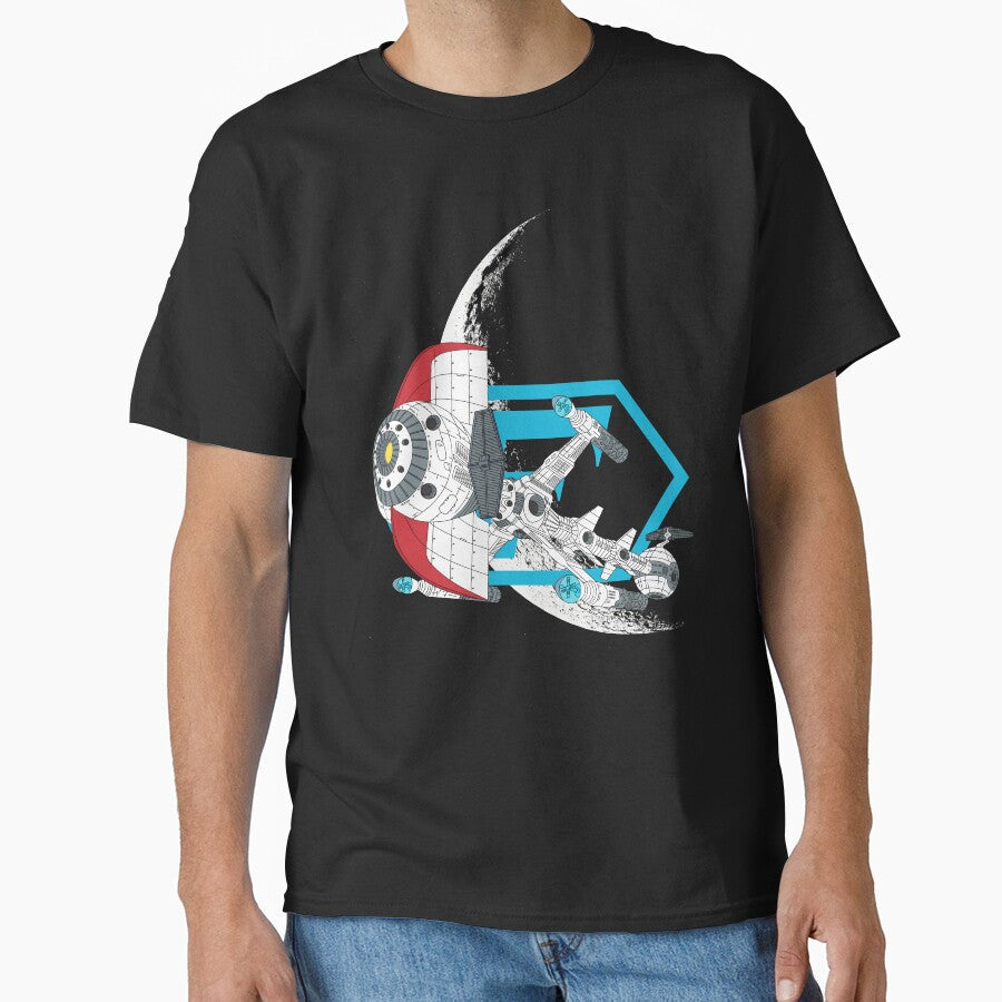 Spaceship Comet by BreakpointArts - Adult & Kids T-Shirts, Sweatshirts & Hoodies apparel design preview 1