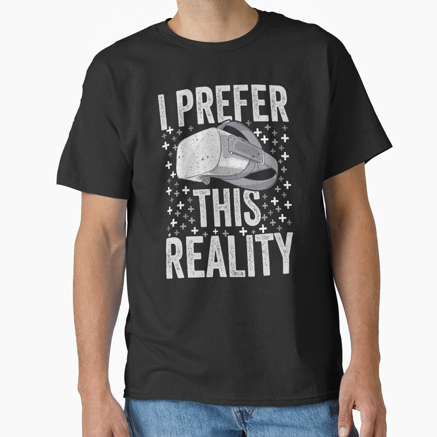 Virtual Reality I Prefer This VR Gamer by madtoyman - Adult & Kids T-Shirts, Sweatshirts & Hoodies apparel design preview 1