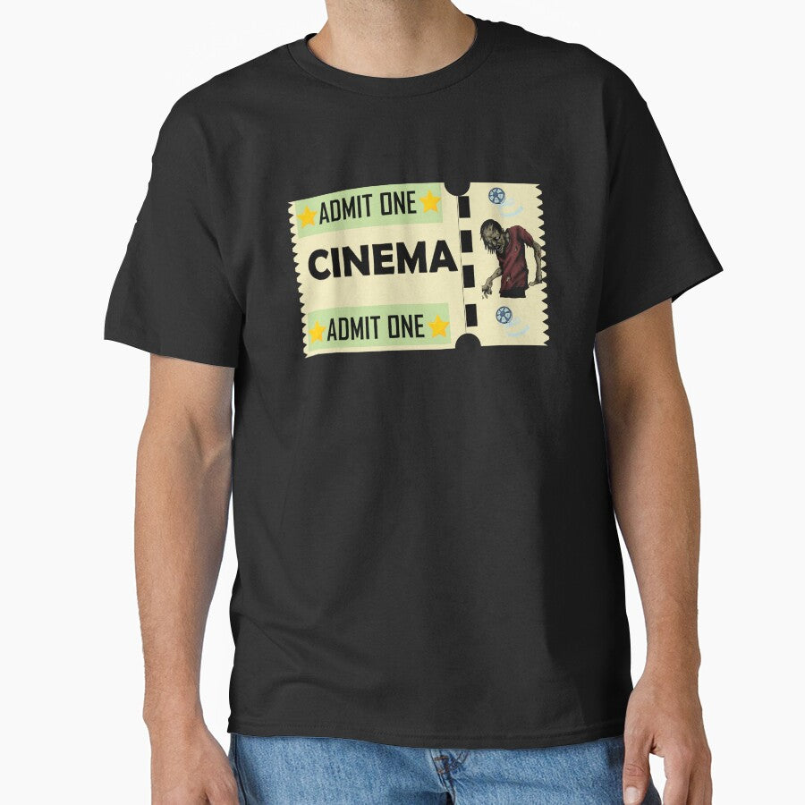 Vintage ticket cinema movies scriptures by - Adult & Kids T-Shirts, Sweatshirts & Hoodies apparel design preview 1