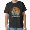 Don't Worry Be Capy Funny Capybara Retro Sunset - Adult & Kids T-Shirts, Sweatshirts & Hoodies apparel design preview 1