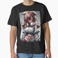 Anime snow girl fighter with bear ears portrait art - Adult & Kids T-Shirts, Sweatshirts & Hoodies apparel design preview 1
