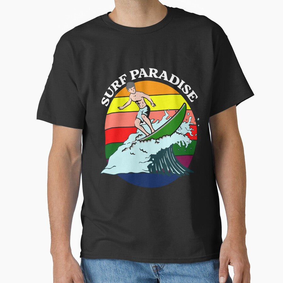 Surfing Paradise by Right-Fit27 - Adult & Kids T-Shirts, Sweatshirts & Hoodies apparel design preview 1