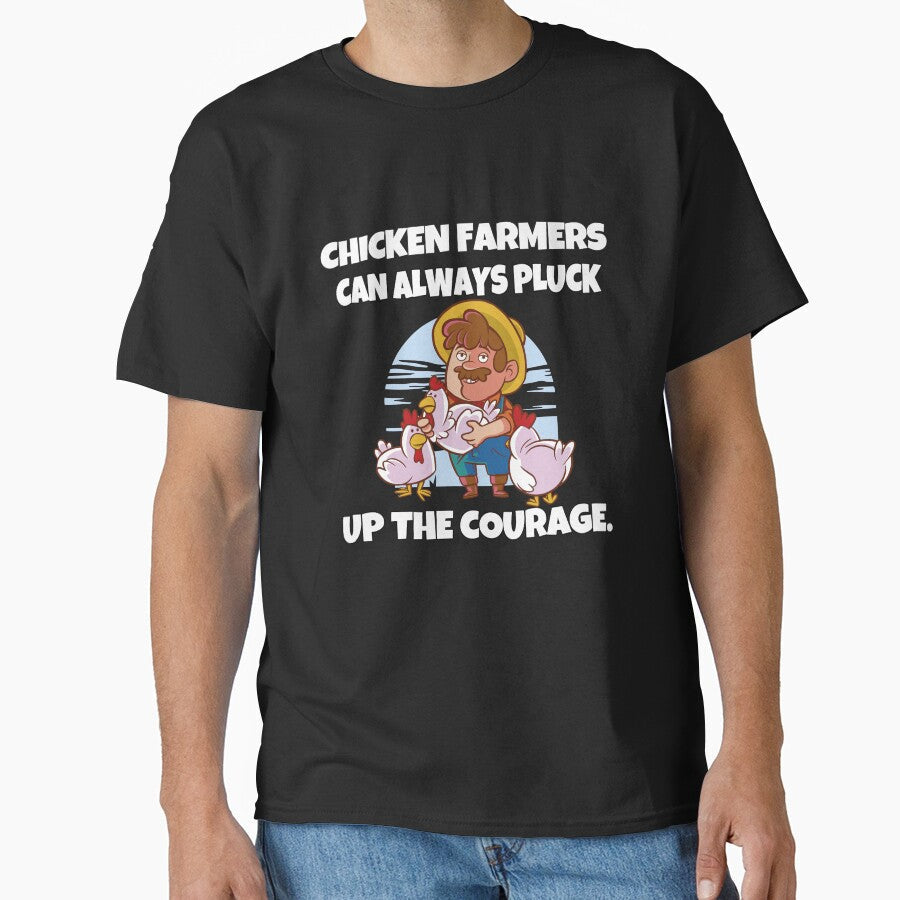Funny Chicken Farmer Humor Farmers Can Always Pluck - Adult & Kids T-Shirts, Sweatshirts & Hoodies apparel design preview 1