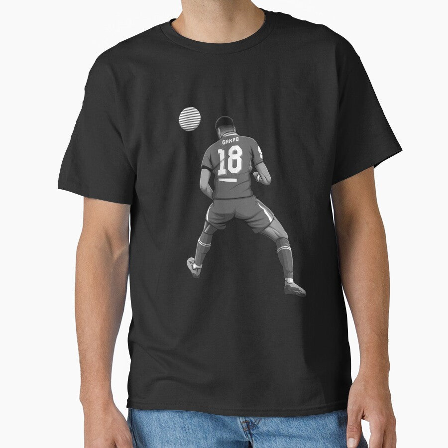 Cody Gakpo Black and White Version by Aldduardo - Adult & Kids T-Shirts, Sweatshirts & Hoodies apparel design preview 1