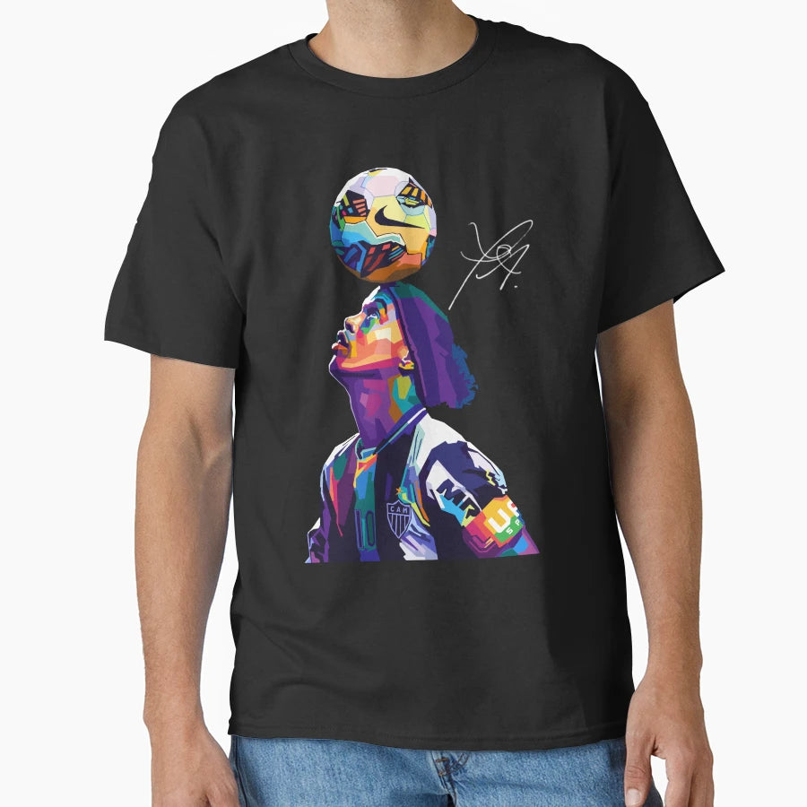 Ronaldinho Wpap Pop Art T-Shirt - Custom Art Print for Adults - T-Shirt, Sweatshirt, Hoodie