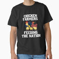Funny Chicken Farmer Humor Farmers Feeding The Nation - Adult & Kids T-Shirts, Sweatshirts & Hoodies apparel design preview 1