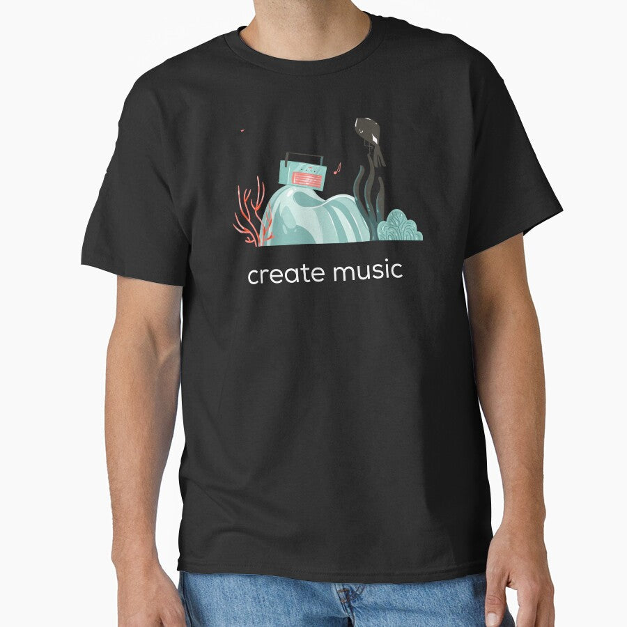 Create music by firegalaxy - Adult & Kids T-Shirts, Sweatshirts & Hoodies apparel design preview 1