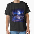 Fantasy Landscape Full Moon Rising by Masterpiece - Adult & Kids T-Shirts, Sweatshirts & Hoodies apparel design preview 1