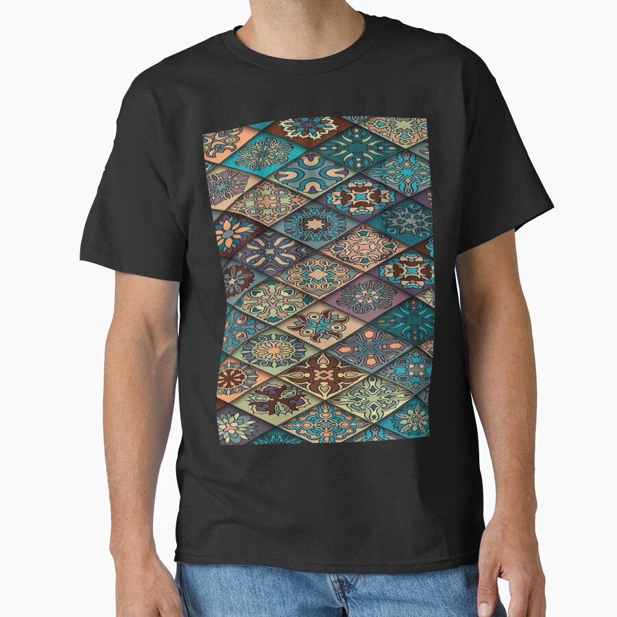 Boho aesthetic #2: bohemian pattern illustration - Adult & Kids T-Shirts, Sweatshirts & Hoodies apparel design preview 1