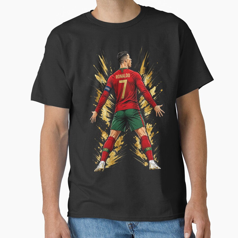 CR7 Anime Siuuu Celebration Football Graphic by - Adult & Kids T-Shirts, Sweatshirts & Hoodies apparel design preview 1