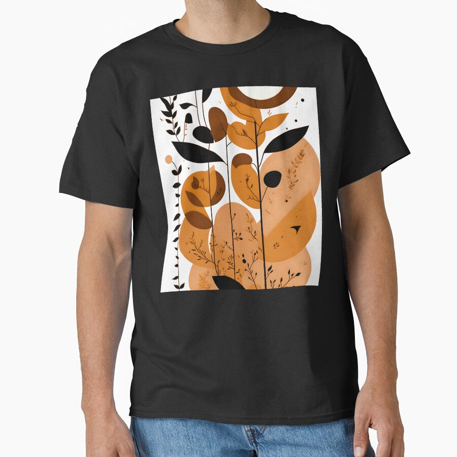 Boho Organic Shapes In Earthtones And Peach-Banana by - Adult & Kids T-Shirts, Sweatshirts & Hoodies apparel design preview 1