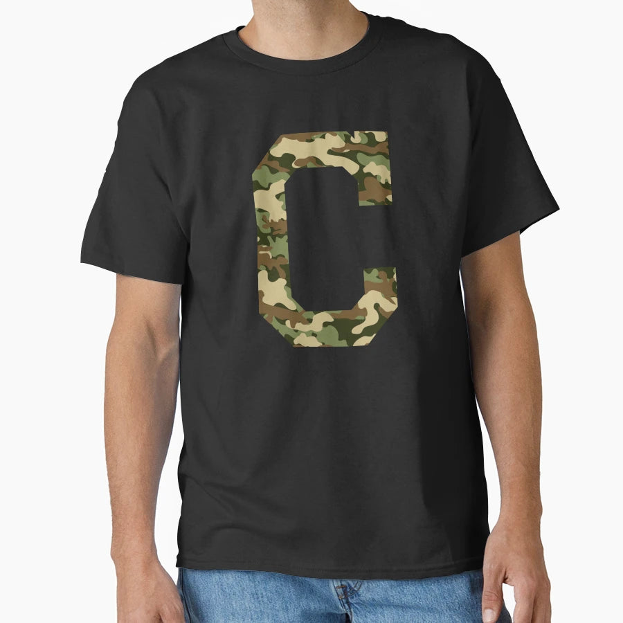 Woodland Camo C T-Shirt - Novelty Apparel for Adults - T-Shirt, Sweatshirt, Hoodie