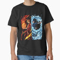 Volcanic Fire and Spiral Water Anime Warrior Duel by - Adult & Kids T-Shirts, Sweatshirts & Hoodies apparel design preview 1