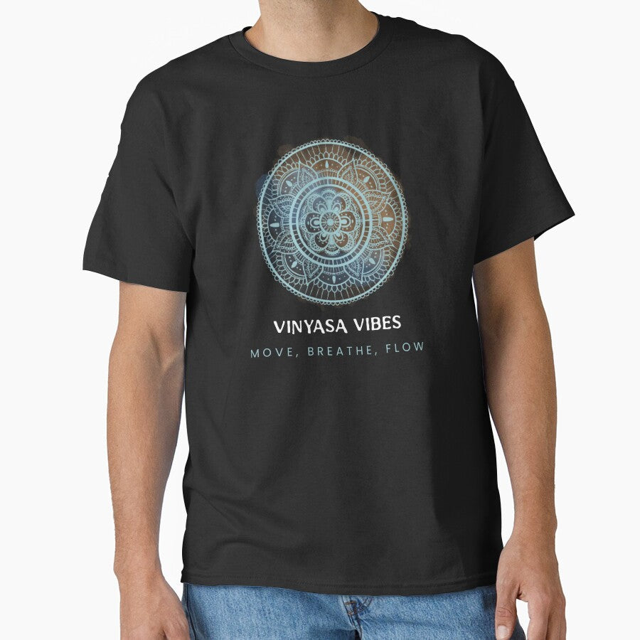 Vinyasa vibes. Move, Breathe, Flow. by LyricsWear - Adult & Kids T-Shirts, Sweatshirts & Hoodies apparel design preview 1