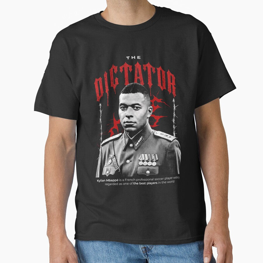 Kylian Mbappe The dictator Meme by dav art - Adult & Kids T-Shirts, Sweatshirts & Hoodies apparel design preview 1