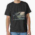 Dark Fantasy Landscape Legendary Black Dragon by - Adult & Kids T-Shirts, Sweatshirts & Hoodies apparel design preview 1