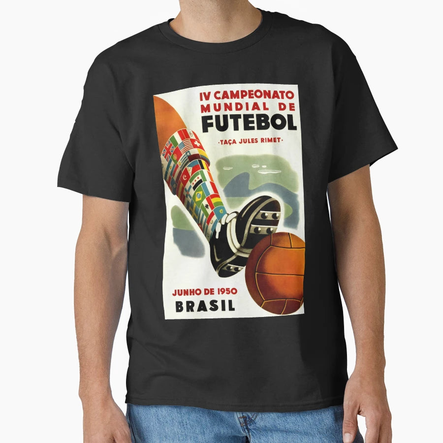 1950 Fifa World Cup Brazil Soccer T-Shirt - Streetwear Style for Adults - T-Shirt, Sweatshirt, Hoodie