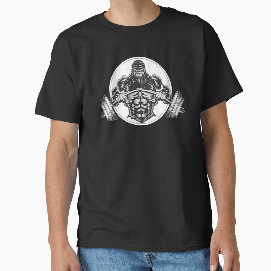Fitnes gorilla by Trendy Store - Adult & Kids T-Shirts, Sweatshirts & Hoodies apparel design preview 1