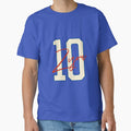 Zinedine Zidane "Zizou" 10 Football Poster by - Adult & Kids T-Shirts, Sweatshirts & Hoodies apparel design preview 1