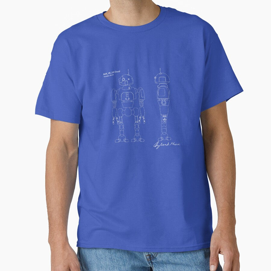 Utility Robot V BA-01 blueprint Prints by - Adult & Kids T-Shirts, Sweatshirts & Hoodies apparel design preview 1