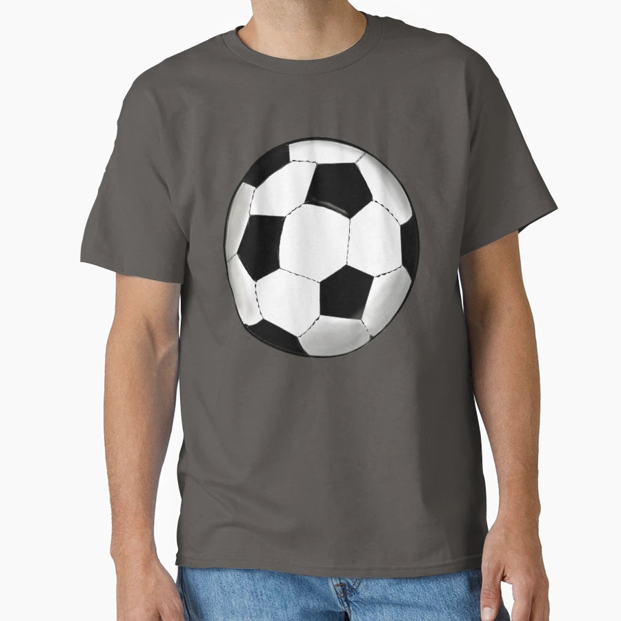 Soccer Ball Football Sports Fan T-Shirt - Custom Art Print Men Women - T-Shirt, Sweatshirt, Hoodie