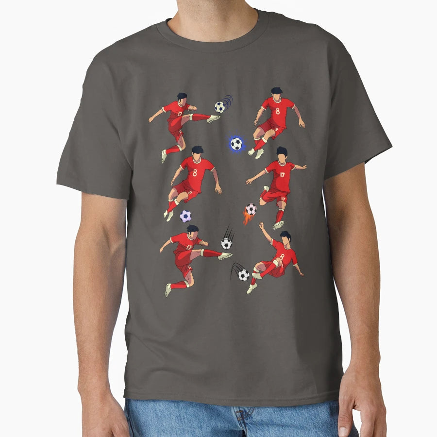Fooball Players T-Shirt - Graphic Print for Adults - T-Shirt, Sweatshirt, Hoodie