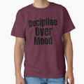 Discipline Over Mood Motivational Aesthetic Quote - Adult & Kids T-Shirts, Sweatshirts & Hoodies apparel design preview 1