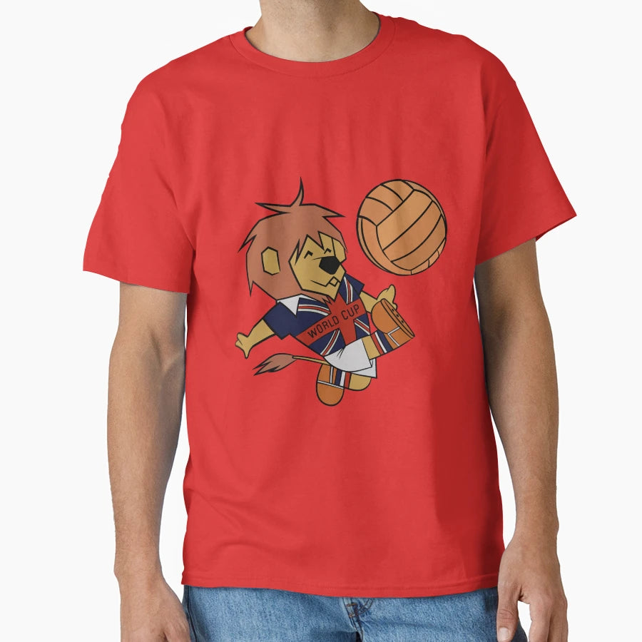 England World Cup 1966 Willie Football T-Shirt - Graphic Print for Adults - T-Shirt, Sweatshirt, Hoodie