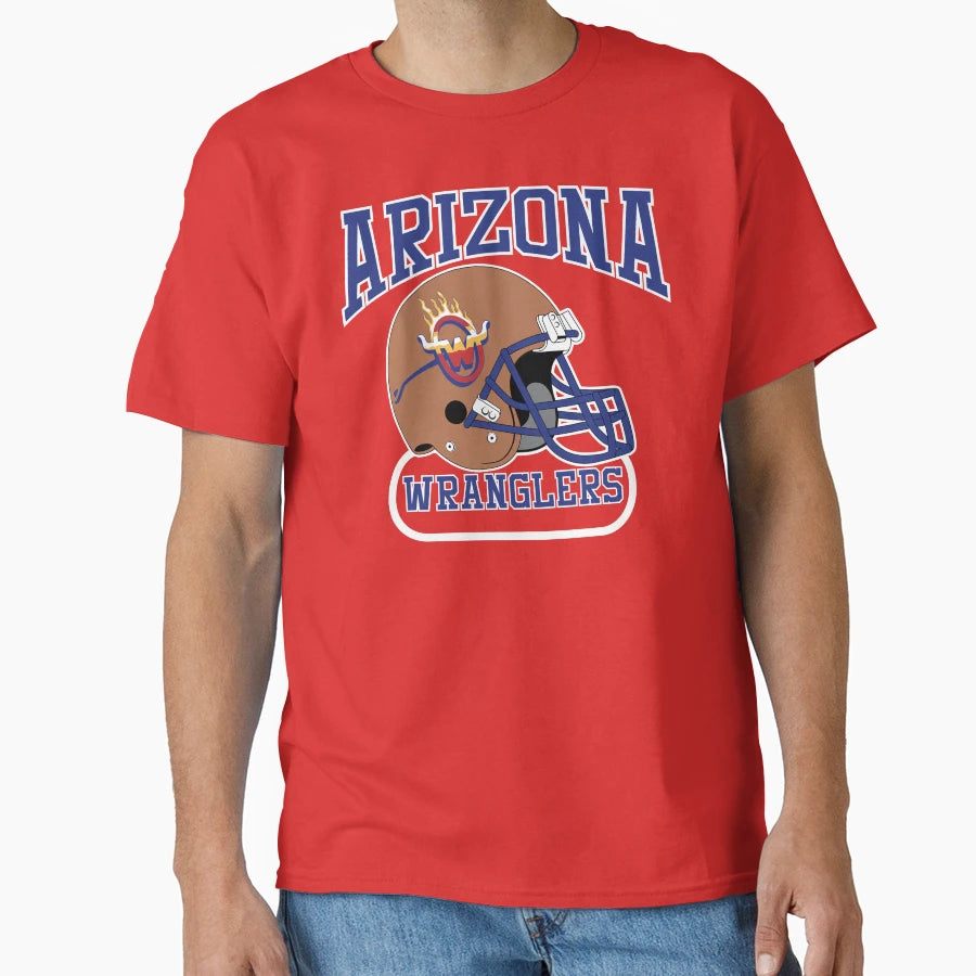 Arizona Wranglers Helmet T-Shirt - Custom Art Print Men Women - T-Shirt, Sweatshirt, Hoodie