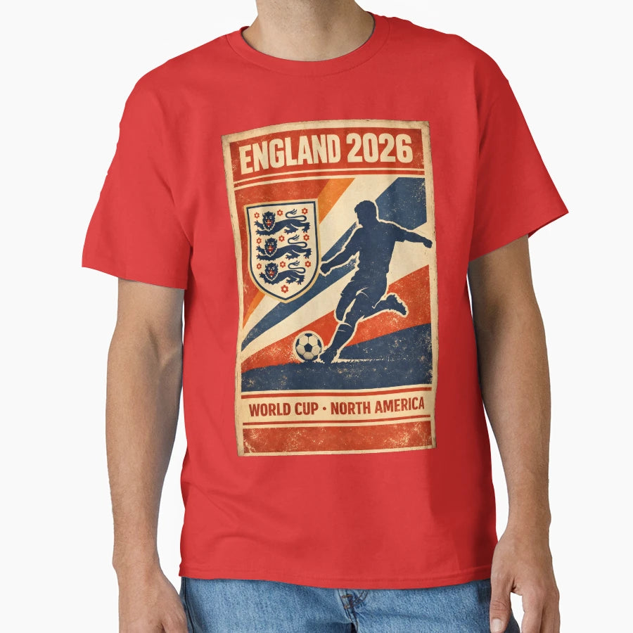 England 2026 World Cup Matchday T-Shirt - Casual Everyday Wear Men Women - T-Shirt, Sweatshirt, Hoodie