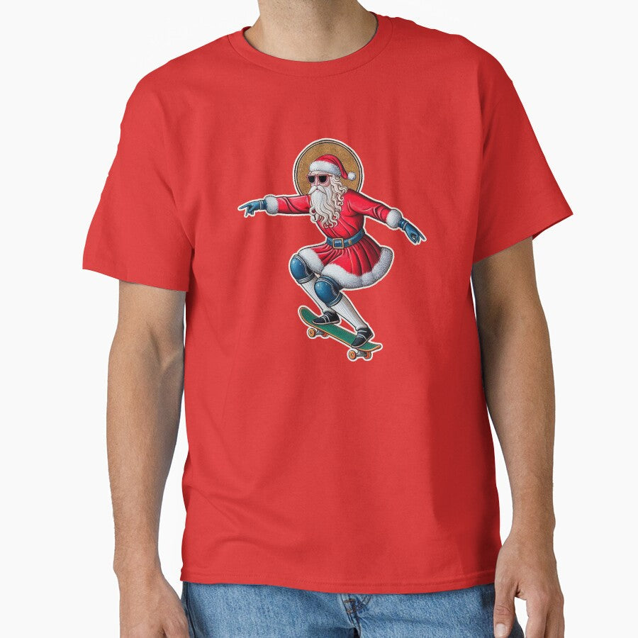 Santa Claus Skateboarding by zzz888 - Adult & Kids T-Shirts, Sweatshirts & Hoodies apparel design preview 1