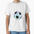 Blue Purple Soccer Ball T-Shirt - Streetwear Style Men Women - T-Shirt, Sweatshirt, Hoodie
