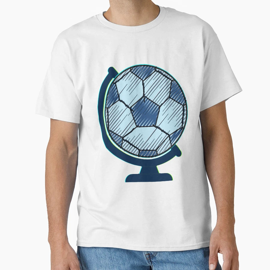 Soccer Globe T-Shirt - Fun Novelty Design Unisex - T-Shirt, Sweatshirt, Hoodie