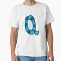 Initial Monogram Q T-Shirt - Aesthetic Graphic Men Women - T-Shirt, Sweatshirt, Hoodie