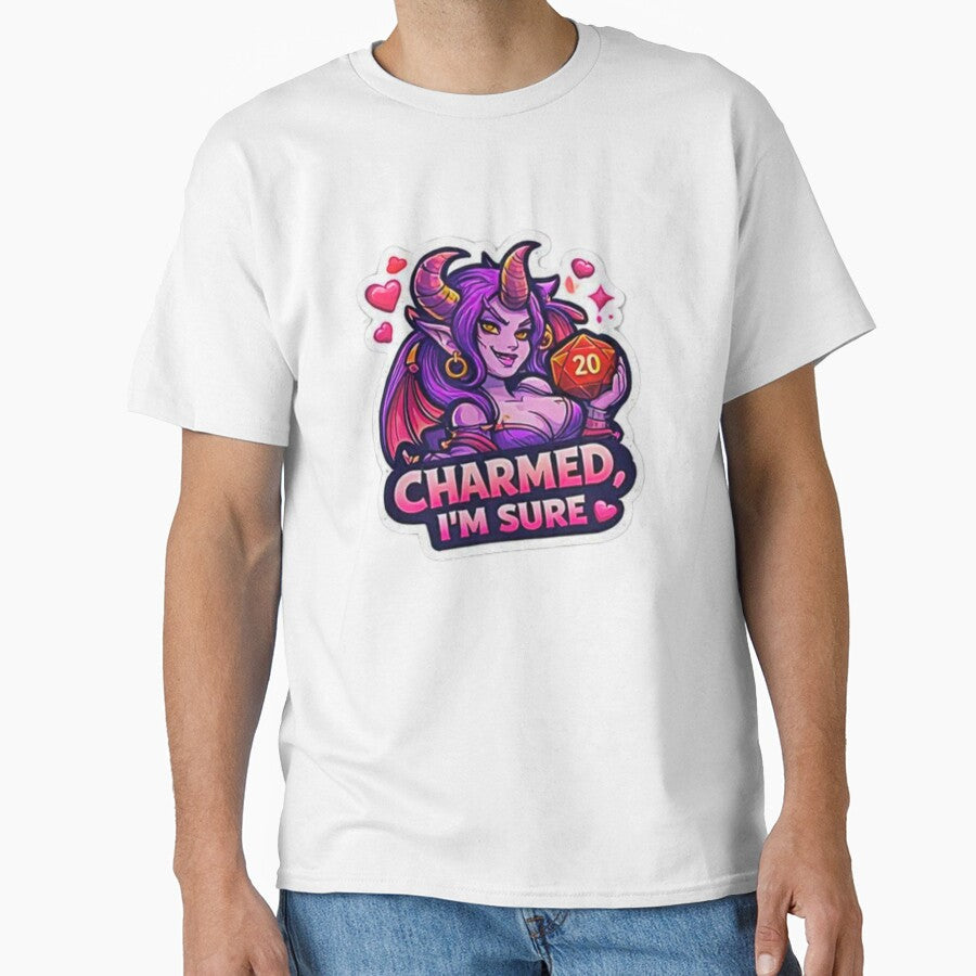 Charmed, I'm Sure Succubus by Vibe Forge Gold - Adult & Kids T-Shirts, Sweatshirts & Hoodies apparel design preview 1