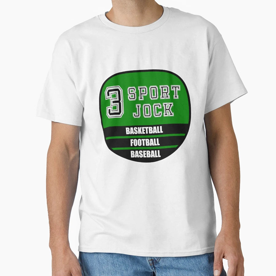 3 Sport Jock T-Shirt - Trendy Graphic Men Women - T-Shirt, Sweatshirt, Hoodie