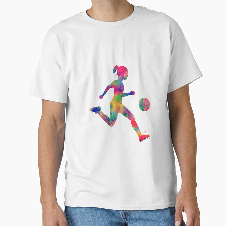 Soccer Football Art T-Shirt - Custom Art Print Men Women - T-Shirt, Sweatshirt, Hoodie