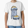 Elegant Blue Webcap Mushroo. by Art Wraith - Adult & Kids T-Shirts, Sweatshirts & Hoodies apparel design preview 1
