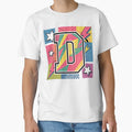 Dynamic Letter D Bold Colors T-Shirt - Casual Everyday Wear Men Women - T-Shirt, Sweatshirt, Hoodie