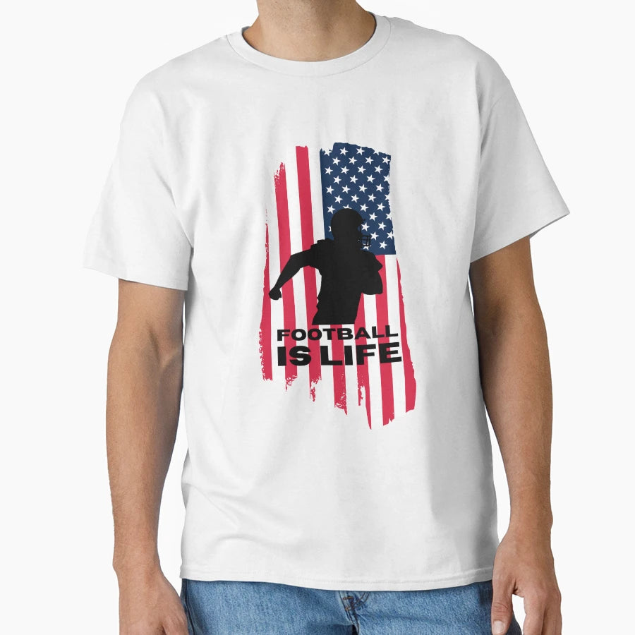 Football Life T-Shirt - Novelty Apparel Unisex - T-Shirt, Sweatshirt, Hoodie