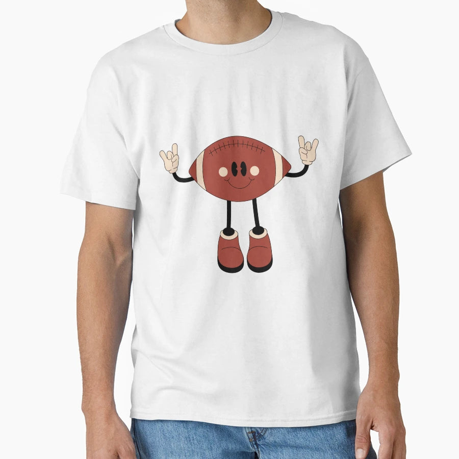American Football Cartoon T-Shirt - Unique Graphic Men Women - T-Shirt, Sweatshirt, Hoodie