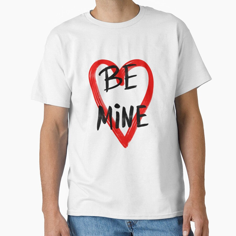 Be Mine Bold Lettering Heart by shpolka - Adult & Kids T-Shirts, Sweatshirts & Hoodies apparel design preview 1