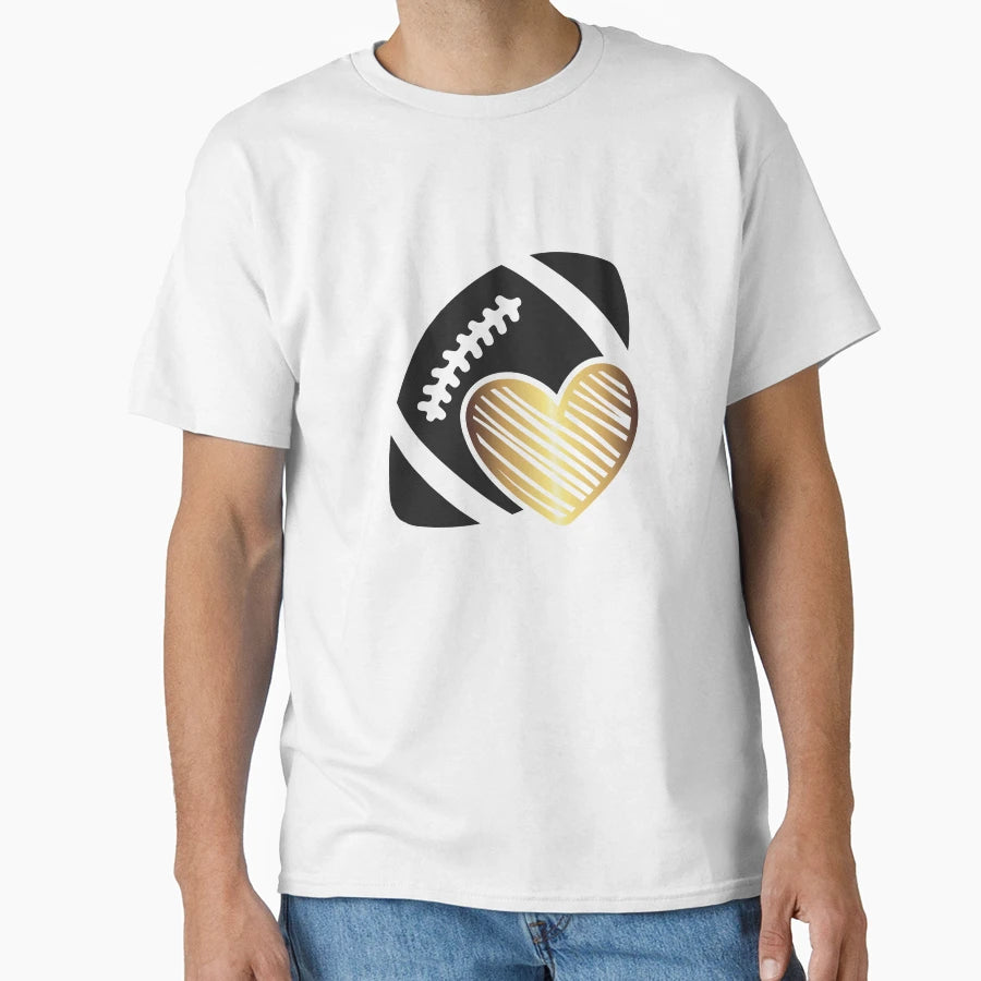 Love Football T-Shirt - Custom Art Print for Adults - T-Shirt, Sweatshirt, Hoodie