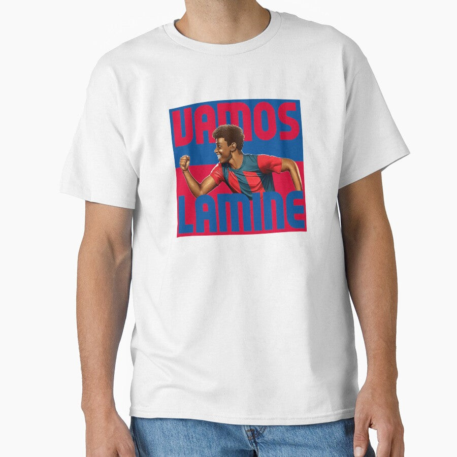 Vamos Lamine FC Barcelona Rising Star Design by Ink - Adult & Kids T-Shirts, Sweatshirts & Hoodies apparel design preview 1