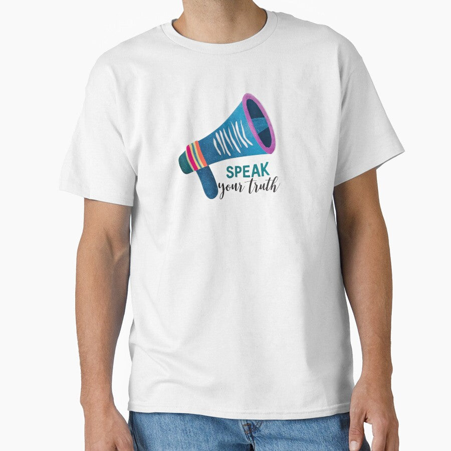 Speak Your Truth Rainbow Loudspeaker by digilabs - Adult & Kids T-Shirts, Sweatshirts & Hoodies apparel design preview 1